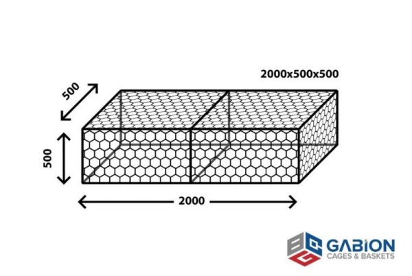 Century Woven Gabion Basket 2000x500x500