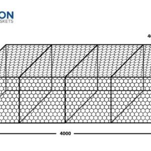 Century Woven Gabion Basket 4000x1000x1000