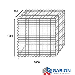 Century Mesh Gabion 1.0 x 0.5 x 1.0m Bezinal Kit