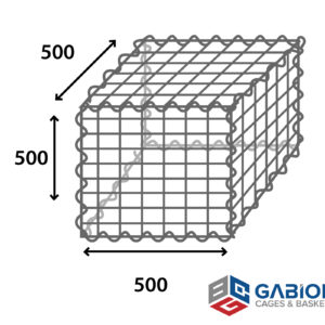 Century Mesh Gabion 0.5 x 0.5 x 0.5m Bezinal Continuous