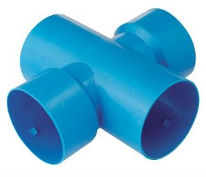 Drain Coil Fitting Cross 65mm